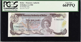 BELIZE. Lot of (2). Monetary Authority of Belize. 5 & 10 Dollars, 1980. P-39a & 40a. PCGS Currency Gem New 66 PPQ & Superb Gem New 68 PPQ.

Estimate...