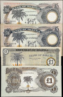 BIAFRA. Lot of (4). Bank of Biafra. 1 & 5 Pounds, ND 1968 & 1969). P-2, 5a, & 6a. Very Fine to Uncirculated.
SOLD AS IS/NO RETURNS. 

Estimate: $75...