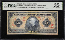 BRAZIL. Lot of (4). Thesouro Nacional. 5, 10 & 20 Mil Reis, ND (1925 & 1931). P-29c, 39c, & 48c. PMG Very Fine 30 EPQ to Choice About Unc 58 EPQ.

E...