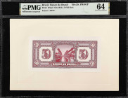 BRAZIL. Banco do Brasil. 50 Mil Reis, ND (1923). P-119p2. Back Proof. PMG Choice Uncirculated 64.

Estimate: $100.00- $200.00