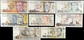 BRAZIL. Lot of (8). Banco Central do Brasil. 10 to 10,000 Cruzados, ND. P-Various. Specimen. About Uncirculated to Uncirculated.

Estimate: $200.00-...