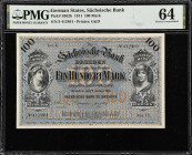 GERMAN STATES. Lot of (2). Sachsische Bank zu Dresden. 100 Mark & 500 Mark, 1911 & 1922. P-S952b & S954b. PMG Choice Uncirculated 64.

Estimate: $20...