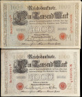 GERMANY. Lot of (74). Reichsbank. 1000 Mark, 1910. P-45b. Extremely Fine to About Uncirculated.
SOLD AS IS/NO RETURNS. 

Estimate: $100.00- $200.00