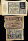 GERMANY. Lot of (79). Mixed Banks. 5, 20 & 10,000 Mark, 1914-22. P-47a, 47b, 48b & 72. Fine to Extremely Fine.
Damage/issues are found on some of the...