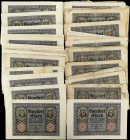 GERMANY. Lot of (181). Reichsbank. 100 Mark, 1920. P-69a & 69b. Very Good to About Uncirculated.
Some consecutive notes are found in the mix. Damage/...