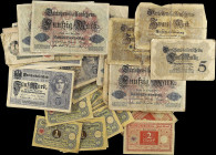 GERMANY. Lot of (48). Darlehnskassenschein. 1, 2, 5, 20 & 50 Mark, 1914-22. P-Various. Poor to Fine.
Damage/issues are found. SOLD AS IS/NO RETURNS. ...