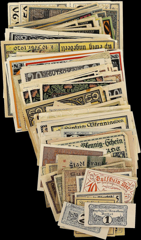 GERMANY. Lot of (140). Mixed Banks. Mixed Denominations, Mixed Dates. P-Unlisted...