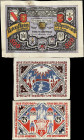 GERMANY. Lot of (3). Mixed Banks. 25 & 500 Mark, 1921-22. P-Unlisted. Very Fine to Extremely Fine.
Printed on cloth/silk. SOLD AS IS/NO RETURNS. 

...