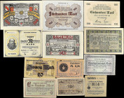 GERMANY. Lot of (45). Notgeld & Related. Mixed Banks. Mixed Denominations, Mixed Dates. P-Various. Mixed Grades.
A grouping of Notgeld and related ma...