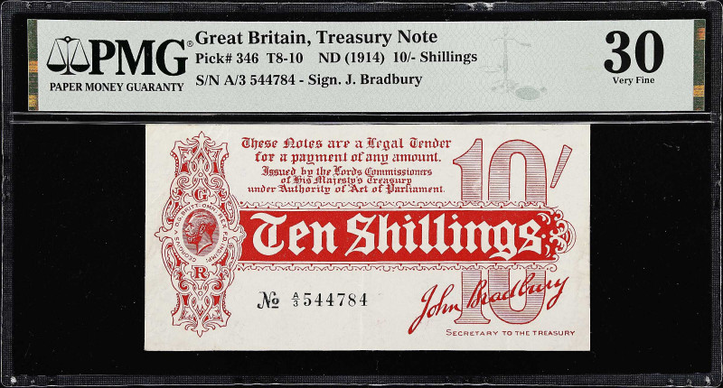 GREAT BRITAIN. Lords Commissioners of His Majesty's Treasury. 10 Shillings, ND (...