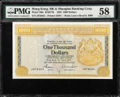 HONG KONG. Hong Kong & Shanghai Banking Corporation. 1000 Dollars, 1983. P-190e. PMG Choice About Uncirculated 58.
The Hongkong and Shanghai Banking ...