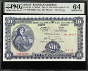 IRELAND, REPUBLIC. Central Bank of Ireland. 10 Pounds, 1975. P-66c. PMG Choice Uncirculated 64.
From the Prosperity Collection.

Estimate: $250.00-...