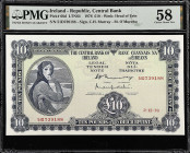 IRELAND, REPUBLIC. Central Bank of Ireland. 10 Pounds, 1976. P-66d. LTN64. PMG Choice About Uncirculated 58.

Estimate: $200.00- $300.00