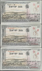 ISRAEL. Bank of Israel. 10 Lirot, 1955. P-27a & 27b. Uncirculated.
P-17a have red serial numbers and P-27b has a black serial number.

Estimate: $7...