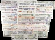 TURKEY. Lot of (41). Turkiye Cumhuriyet Merkez Bankasi. 1 to 5,000,000 Lirasi, Mixed Dates. P-Various. Very Fine to Uncirculated.
Included in this lo...