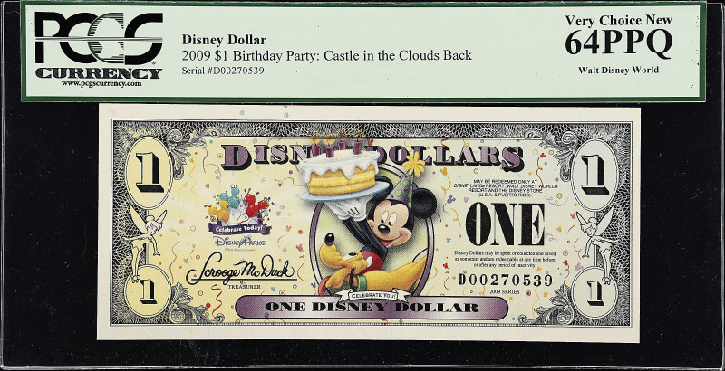 UNITED STATES. Lot of (4). Disney Dollars. 1 Dollar, 2000-09. P-Unlisted. PCGS C...