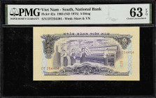 VIETNAM & SOUTH VIETNAM. Lot of (3). Viet-Nam Dan-Chu Cong-Hoa & Giay Bac Ngan Hang Viet-Nam. 5 Dong, 1 & 2 Hao, 1958 & 1966 (ND 1975). P-42a, 68a, & ...