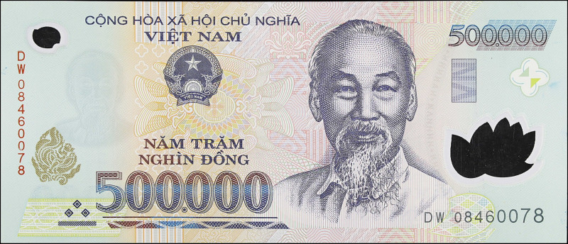 VIETNAM. Ngan Hang Nha Nu'oc Viet Nam. 500,000 Dong, 2008. P-124e. Uncirculated....