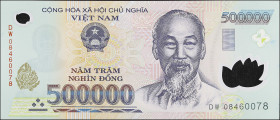 VIETNAM. Ngan Hang Nha Nu'oc Viet Nam. 500,000 Dong, 2008. P-124e. Uncirculated.

Estimate: $60.00- $100.00