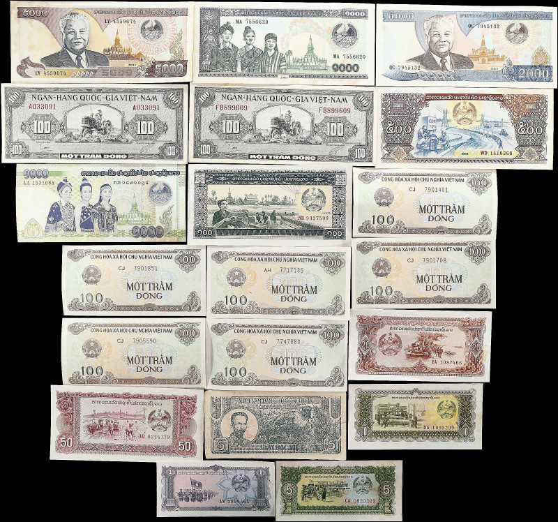 VIETNAM. Lot of (20). Mixed Banks. Mixed Denominations, Mixed Dates. P-Various. ...