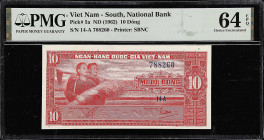 VIETNAM, SOUTH. Lot of (4). National Bank of Vietnam. 10 Dong, 20 Dong, 50 Dong & 100 Dong, ND (1962-66). P-5a, 6a, 17a & 18a. PMG Choice Uncirculated...