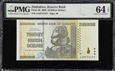 ZIMBABWE. Lot of (12). Reserve Bank of Zimbabwe. 20 Billion Dollars, 2008. P-86. PMG Choice Uncirculated 64 EPQ.
Consecutive runs are in the mix.

...