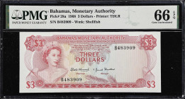 MIXED LOTS. Bahamas & Jersey. Lot of (5). Central Bank of the Bahamas & Treasury of the States of Jersey. 10 Shillings, 3, 5, & 20 Dollars, Mixed Date...