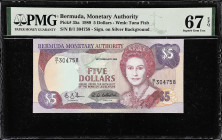 MIXED LOTS. Bermuda & East Caribbean States. Lot of (2). Eastern Caribbean Central Bank & Bermuda Monetary Authority. 5 & 20 Dollars, ND (1993) & 1989...