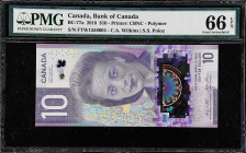 MIXED LOTS. Lot of (4). Bank of Canada & Hong Kong. 5 Cents, 1 & 10 Dollars, Mixed Dates. P-BC-29a, BC-29b, BC-77a, & 326. PMG Very Fine 30 EPQ to Gem...