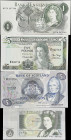 MIXED LOTS. Commonwealth. Lot of (4). Mixed Banks. 1 & 5 Pounds, 1981-88 & ND (1960-84). P-21b, 112e, 374e, & 377a. Choice Uncirculated to Uncirculate...