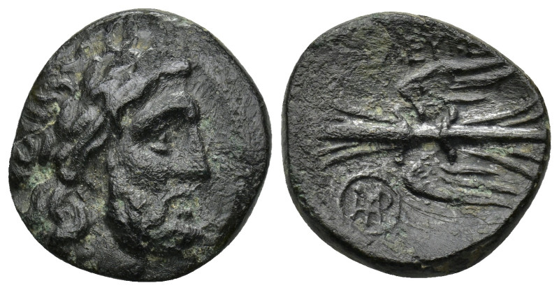 SELEUKIS and PIERIA, Seleukeia Pieria. 2nd-1st centuries BC. Æ (20mm, 5.79 g). L...