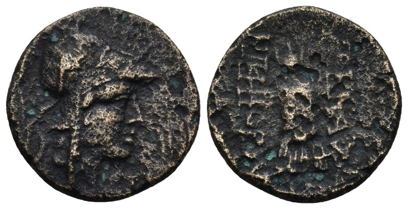 MYSIA. Pergamon. Circa 200-133 BC. AE (Bronze, 20mm, 4.68 g). Head of Athena to ...