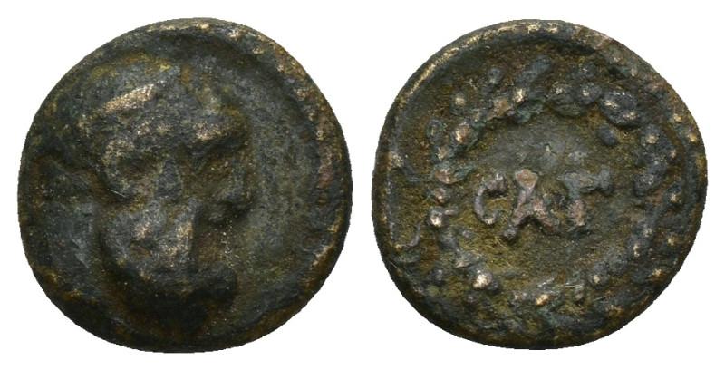 PISIDIA. Sagalassos. (ca.1st century BC.- 1st century AD.) Ae. (12mm, 1.90 g) Ob...