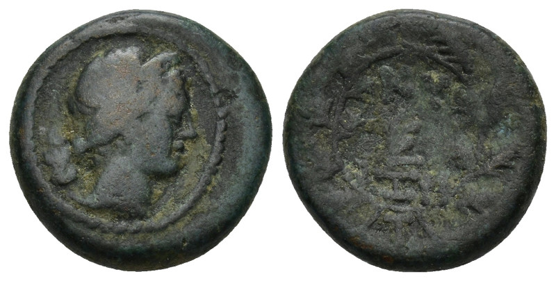 MYSIA. Kyzikos. Pseudo-autonomous. Ae (18mm, 6.22 g) (1st century AD). Obv: Head...