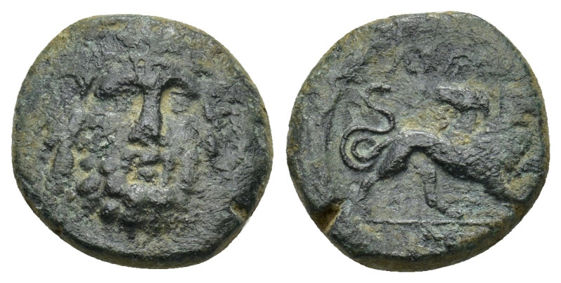 LYCIAN LEAGUE. (2nd-1st century BC). AE (3.56 Gr. 14mm.)
Facing head of Bellerop...