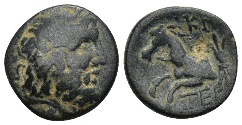 Pisidia. Termessos Major circa 100-0 BC. AE (3.43 Gr. 17mm.)
Laureate head of Ze...
