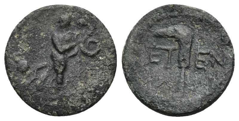 PISIDIA. Etenna. AE (1st century BC). (3 Gr. 16mm.)
Nymph advancing right, entwi...
