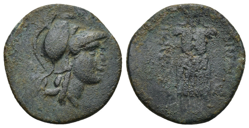 Mysia. Pergamon AE 200-133. (5.42 Gr. 21mm.)
 Head of Athena 
Rev. ΑΘΗΝΑΣ ΝΙΚΗΦΟ...