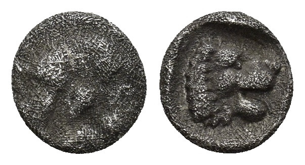 Pamphylia. Aspendos circa 460-360 BC. Obol AR (0.45 Gr. 7 mm.) 
Gorgoneion with ...