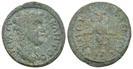 Phrygia, Eumeneia. Pseudo-autonomous issue, 2nd-3rd centuries AD. Æ (24mm, 5.37 g). Draped bust of the Senate r. R/ Facing cult statue of Artemis Ephe...