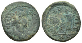 PHRYGIA, Synaus. Autonomous Issue. Circa 1st-2nd Century AD. Æ (22mm, 6.23 g) ΙƐΡΑ ϹVΝΚΛΗΤΟϹ; draped bust of the Senate (youthful), r. / ϹVΝΑƐΙΤΩΝ; to...