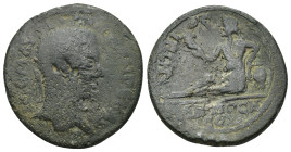 PISIDIA. Antioch. Severus Alexander (222-235). Ae. (26mm, 9.21 g) Obv: IM C M A SEOV ALEXANDER. Laureate head right. Rev: ANTHIOS ANTIOCH COL. River-g...