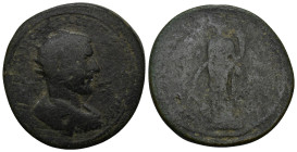 CILICIA. Tarsos. Philip I the Arab (244-249). Ae. (37mm, 28.46 g) Obv: Laureate, draped and cuirassed bust right.. Rev: Tyche standing left, holding r...