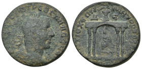 Syria f Antioch, Trebonianus Gallus AD 251-253. AE (16.91 Gr. 29mm.)
Laureate, draped and cuirassed bust right 
Rev. Cult-statue of Tyche of Antioch s...
