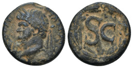Syria. Seleucis and Pieria, Antioch. Vespasian AD 69-79. (6.83 Gr. 19mm.)
Laureate head left within dotted border 
Rev. SC; legend within wreath and a...