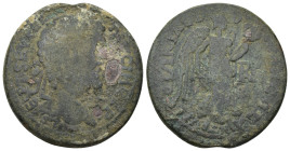 PISIDIA. Antioch. Septimius Severus (193-211). AE. (20 Gr. 31mm.)
Laureate head right. 
Rev. Nike advancing right with trophy. S - R.