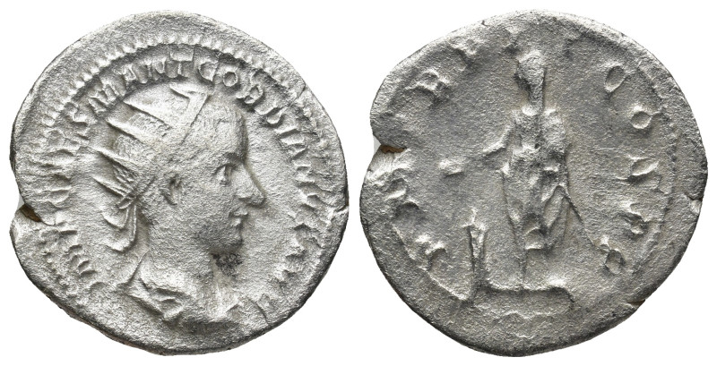 GORDIAN III. Antoninian. (22mm, 3.62 g). 240 AD Rome. Anv: Radiated and draped b...