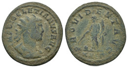 Diocletian BI Antoninianus. (22mm, 3.98 g) Rome, AD 285. IMP DIOCLETIANVS AVG, radiate, draped and cuirassed bust to right / PROVIDENT AVG, Providenti...