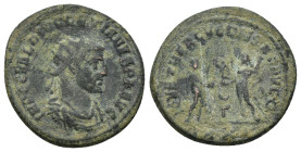 Diocletian. AD 284-305. Antoninianus (21mm, 4.37 g). Antioch mint, 3rd officina. Struck AD 284-305. Radiate, draped and cuirassed bust right / Jupiter...