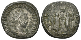 Gallienus. A.D. 253-268. Æ antoninianus (20mm, 4.19 g). Samosata mint, Struck A.D. 260-268. IMP CP LIC GALLIENVS PF AVG, radiate, draped, and cuirasse...